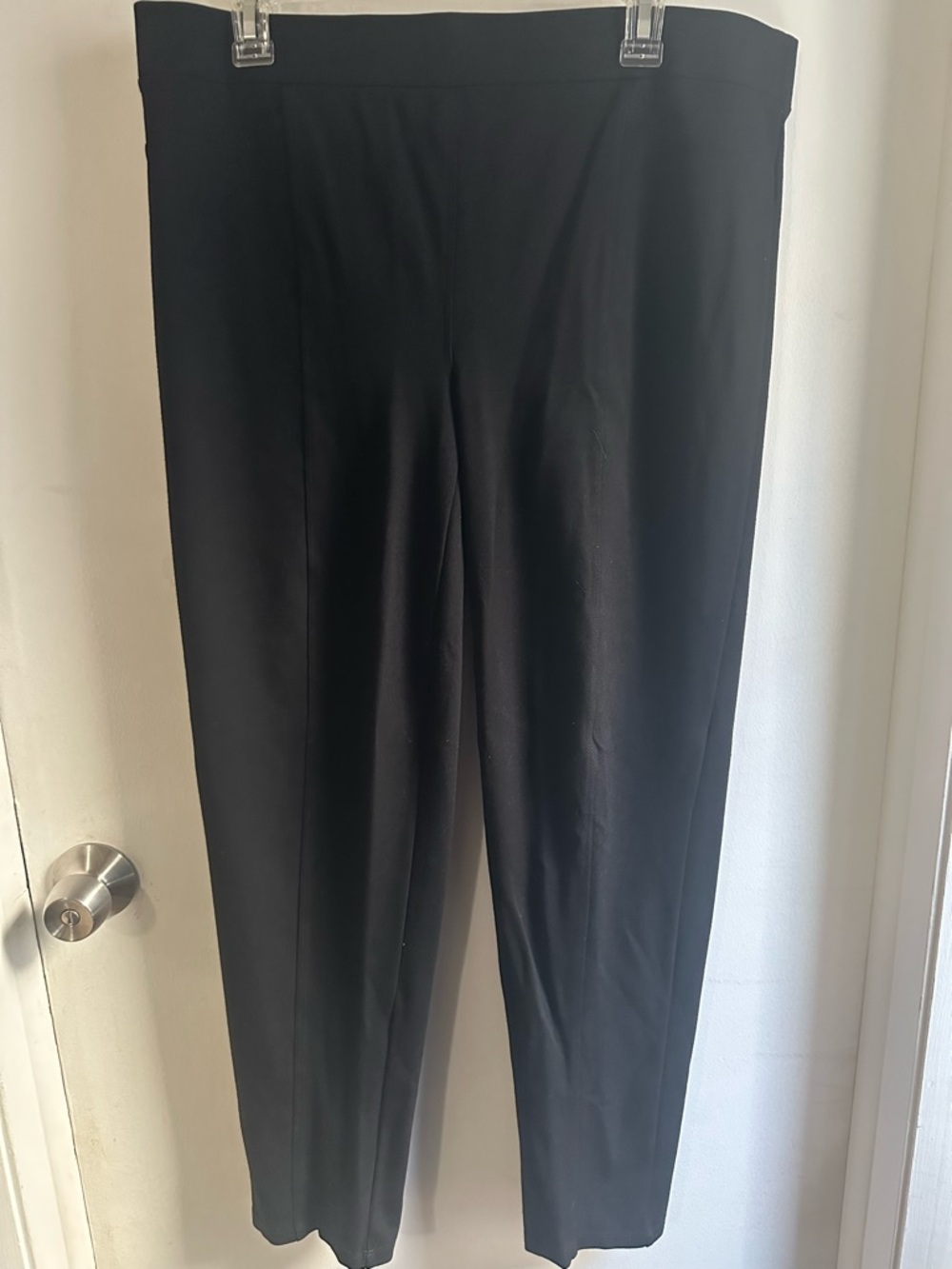 Intro Love The Fit Black Stretch Pull-On Pants Size L